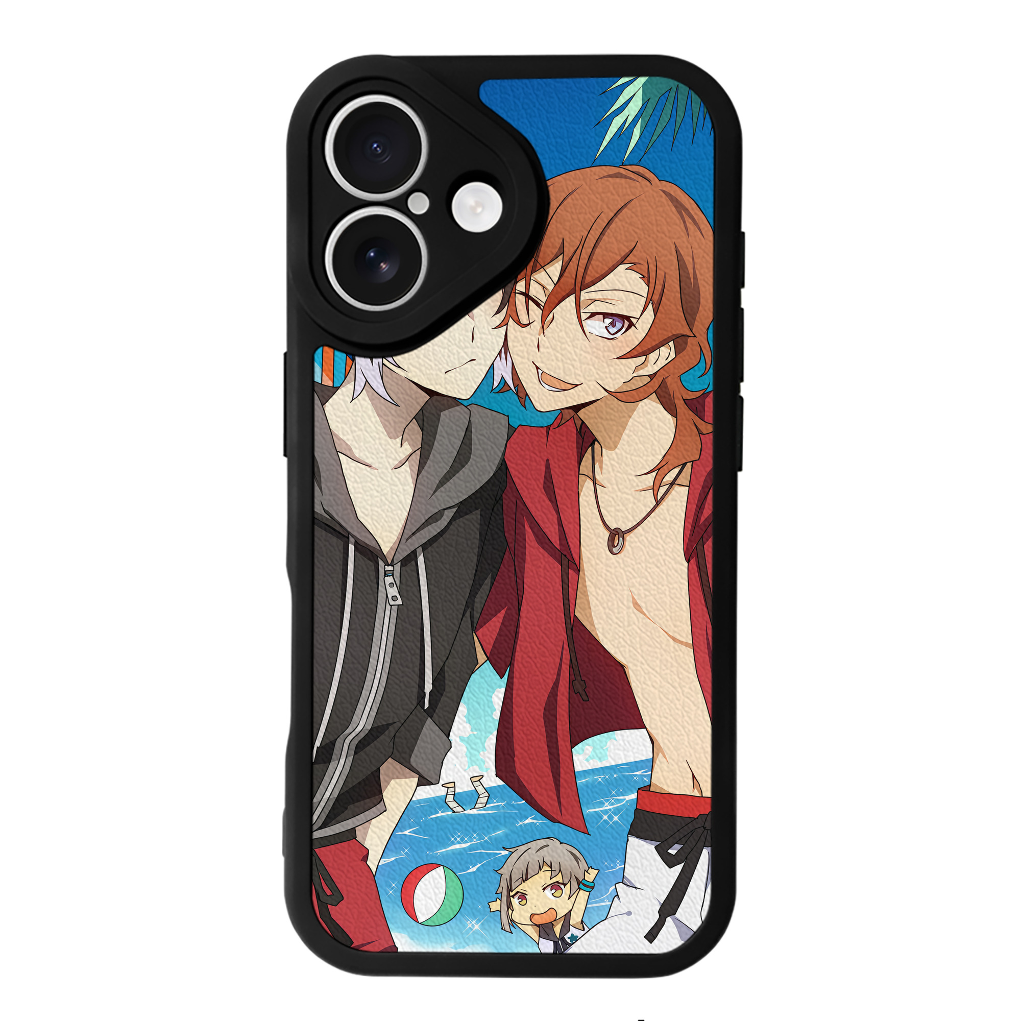 （画像用） 文豪ストレイドッグス Bungo Stray Dogs 【iPhone 16シリーズ対応】シリコンスマホケース（レザー調） 材質：シリコン